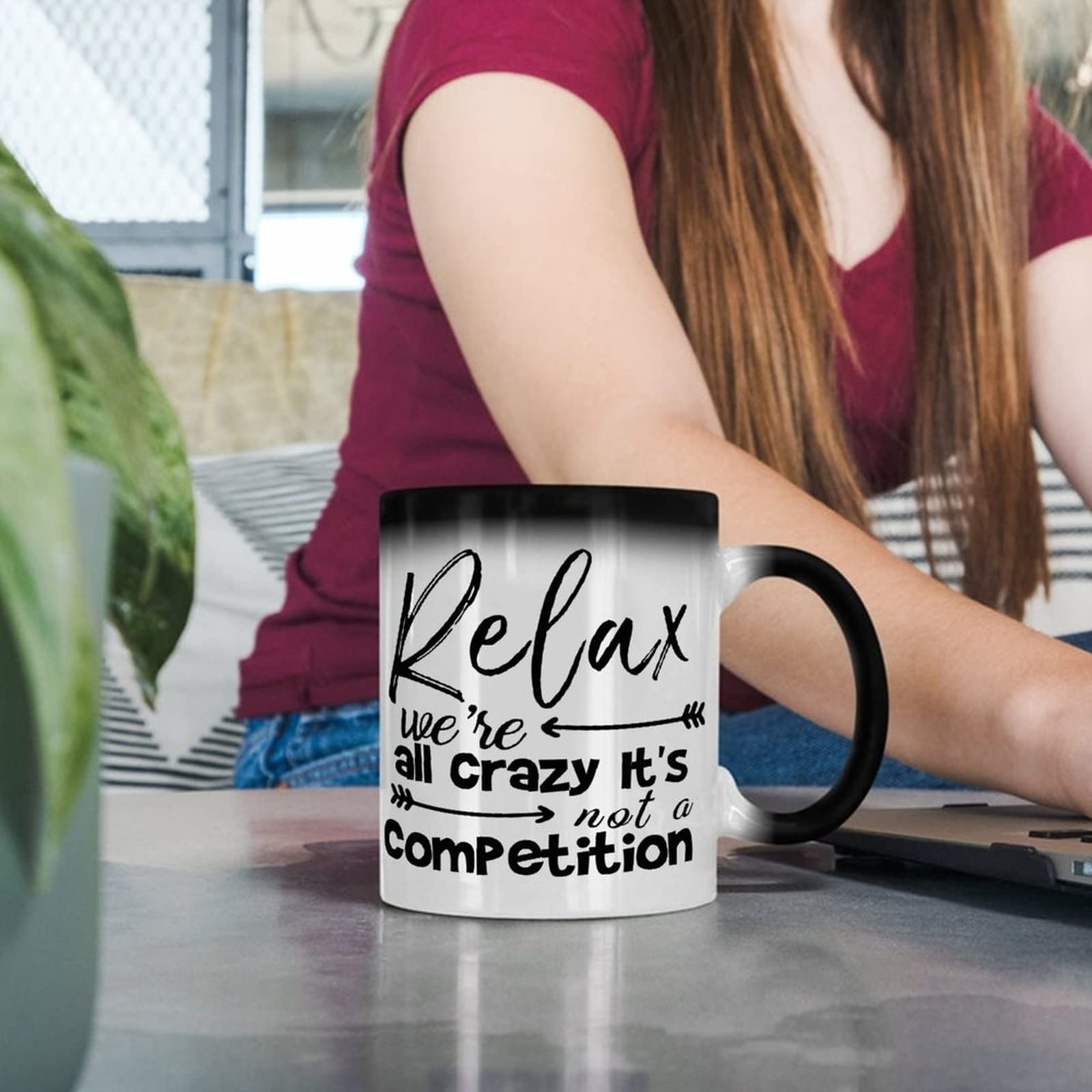 Pavilion - Grande tasse à café - 532 ml - Relax We're All Crazy It's