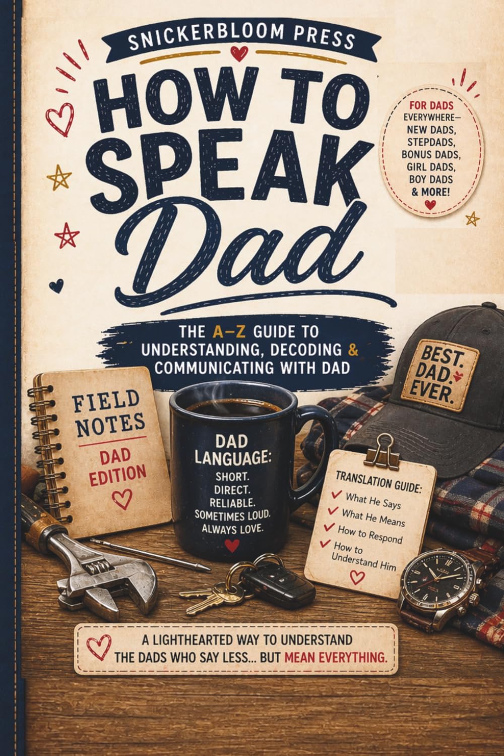 How to Speak Dad: A Funny Guide to Understanding Dad Logic, Dad Jokes, Silent Conversations, and Everything He Meant But Didn’t Say | A Humorous Gift ... Day, Just Because, Family Humor, & Real-Life)