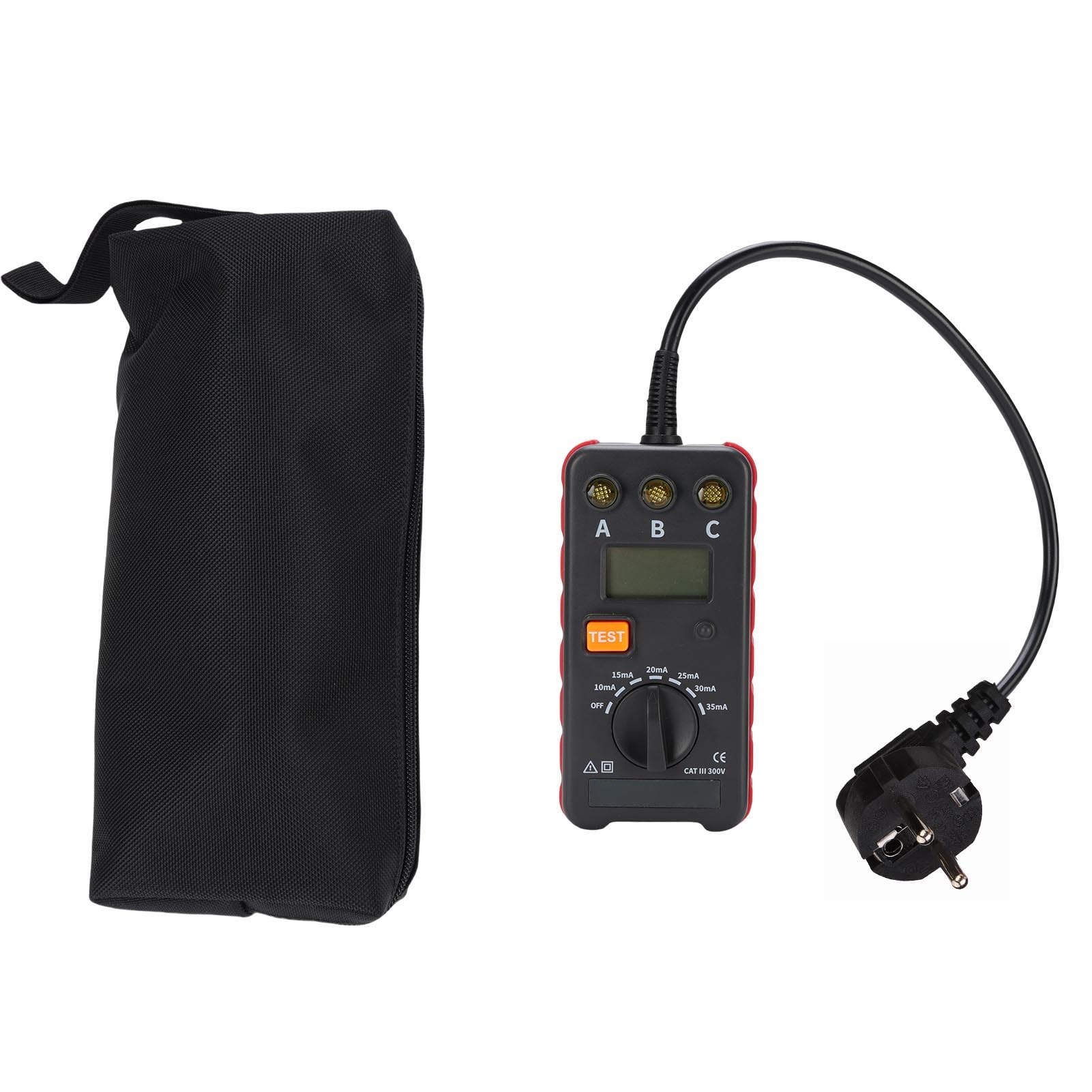 Medidor de Tiempo del Probador del Probador de Protector de Fuga (Enchufe de la UE 100-240V)