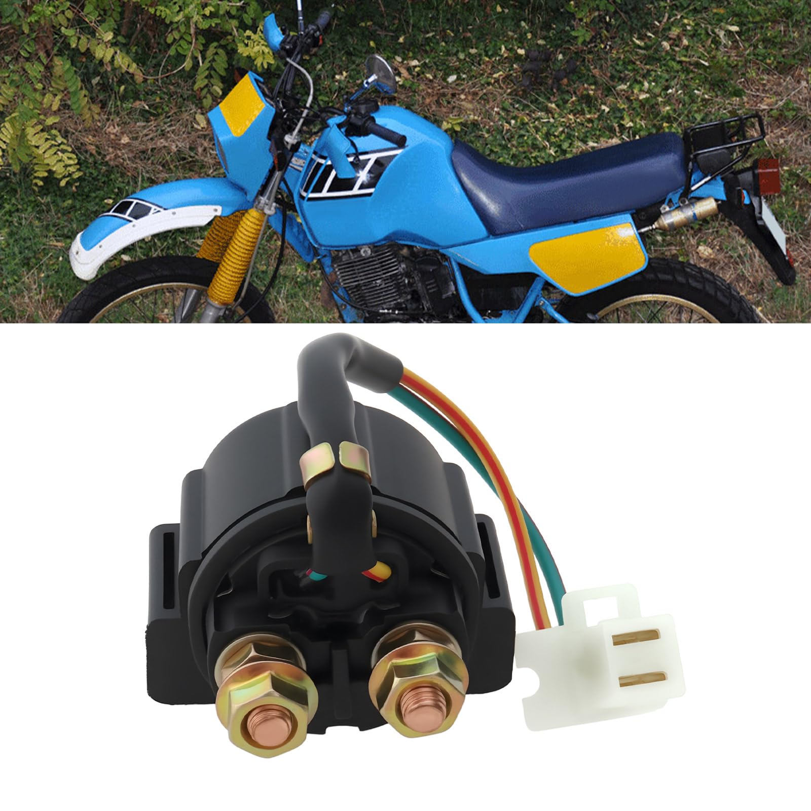 Relè di avviamento moto a 2 pin compatibile con Yamaha XT 600 E/EN 3TB 3UW anno 1990-1998