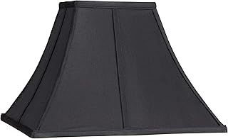 Medium Square Curved Black Lamp Shade 6
