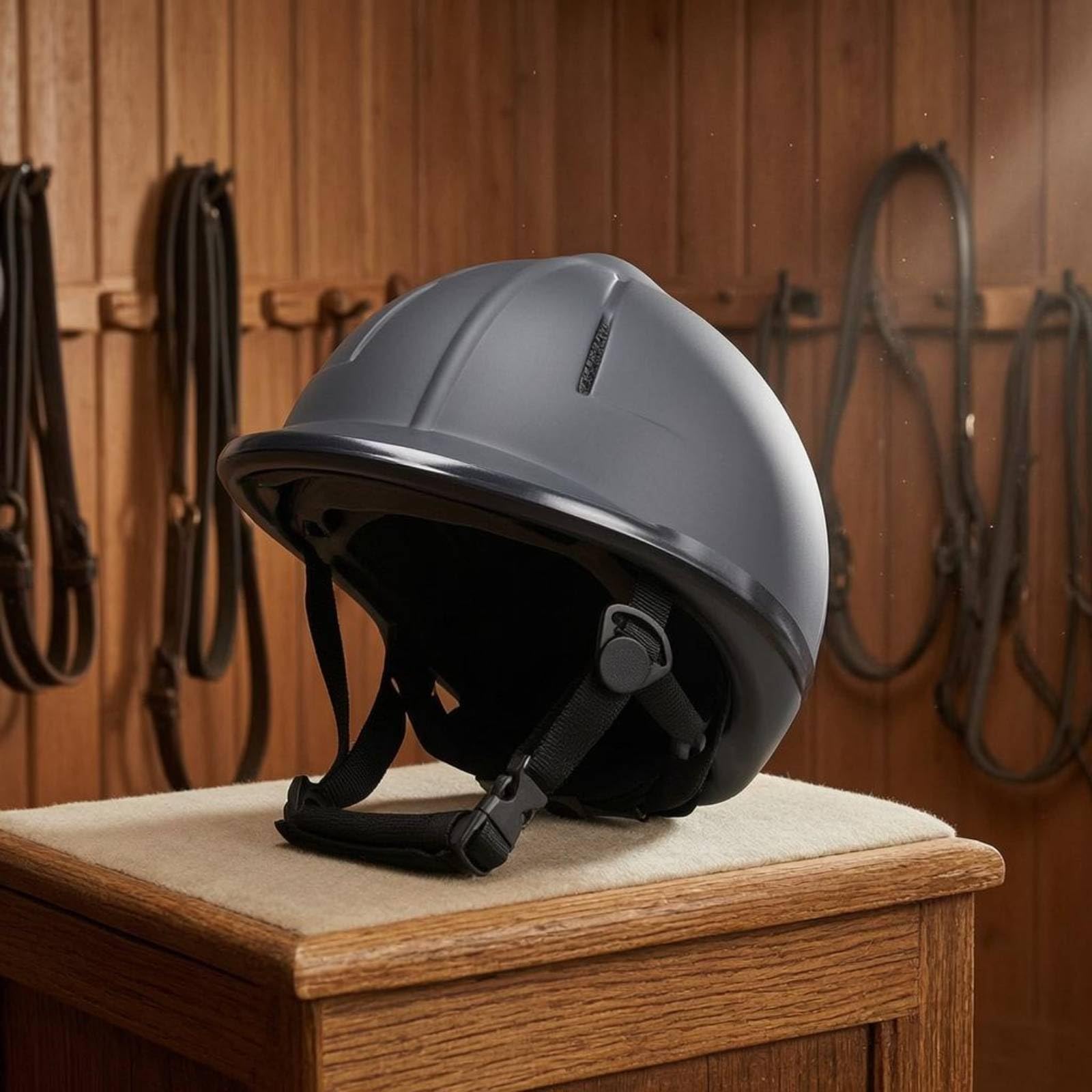Amagogo Casco da Equitazione Protezione Elmetto da Cavallo Cappello da Equitazione Copricapo da Cavaliere con Finitura Opaca Ventilazione E Fibbia Regolabile