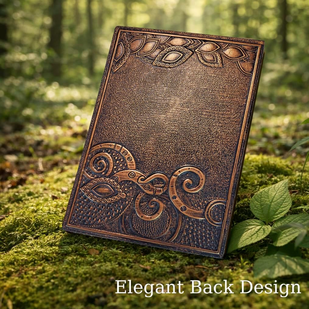 Unique Gift Journal for Women – Vintage 3D Embossed Goddess Journal, PU Leather Hardcover Notebook, Premium Lined Pages, Elegant Gift Box with Ribbons, Create Your World Writing Journal, 200 Pages – A&V NOVA