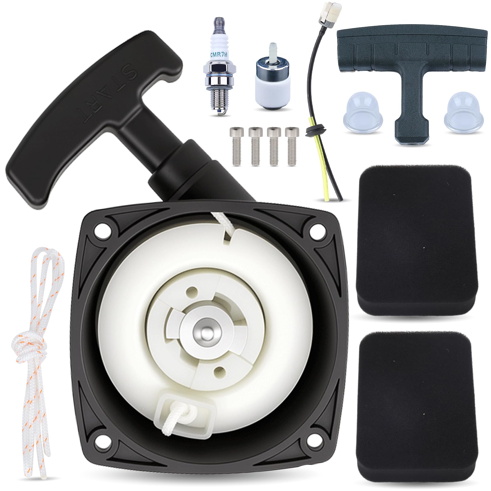 502843101 Démarreur à recul avec filtre à air 502844401 pour Husqvarna 350BF 350BT 150BT 150BF RedMax EBZ8000 EBZ8500 Kit de souffleur à dos Redmax Echo 6820675010 Shindaiwa A055010 10015 20