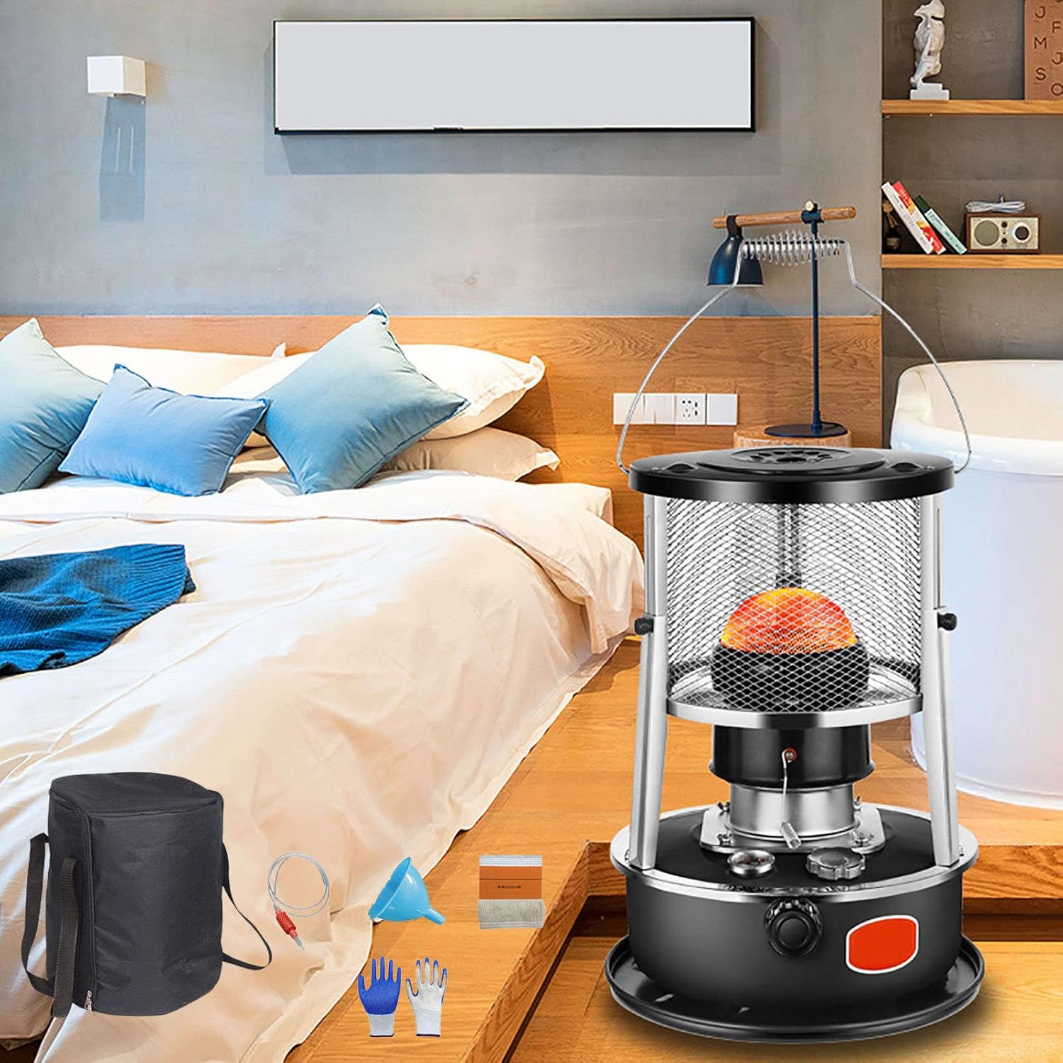 Portable Kerosene Heater Stove 3000W, Indoor Paraffin