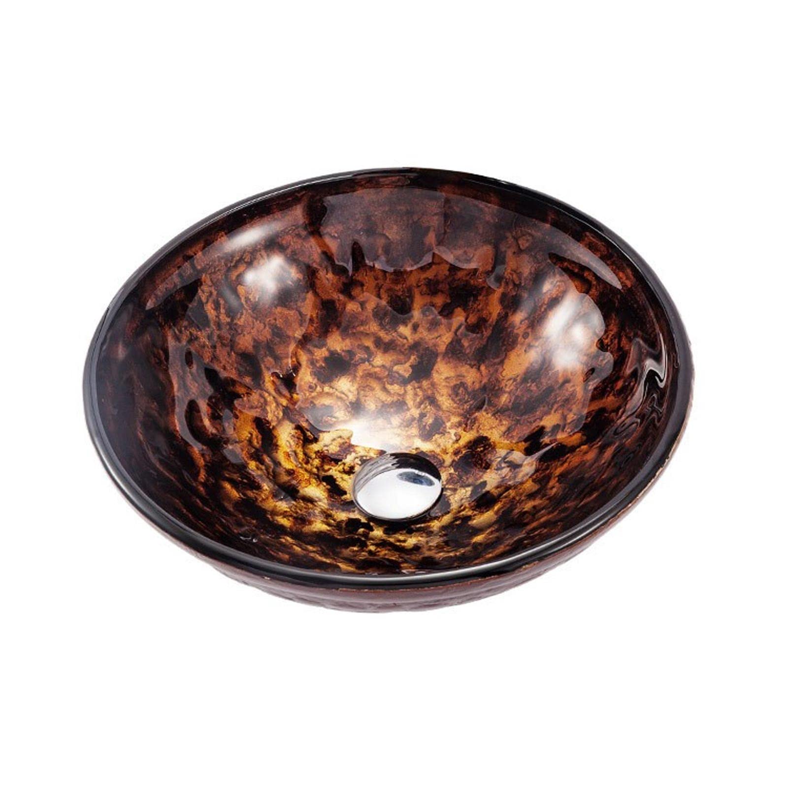 Aderfetbi A Bathroom Sink Bathroom Sinks Washbasin Tempered Glass Vessel Sink Hand-Painted Countertop Furniture Rt Basin(A)