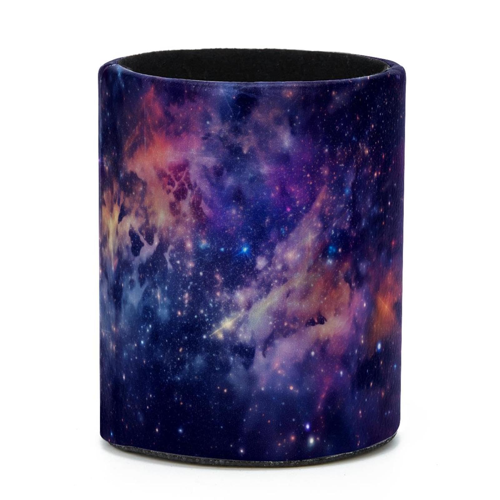 VAPOKF Round Pencil Holders for Desk, Space Starry Sky Pen Holders Pen Pot Makeup Brushes Storage Desktop Stationery Supplies Organiser for Home Office