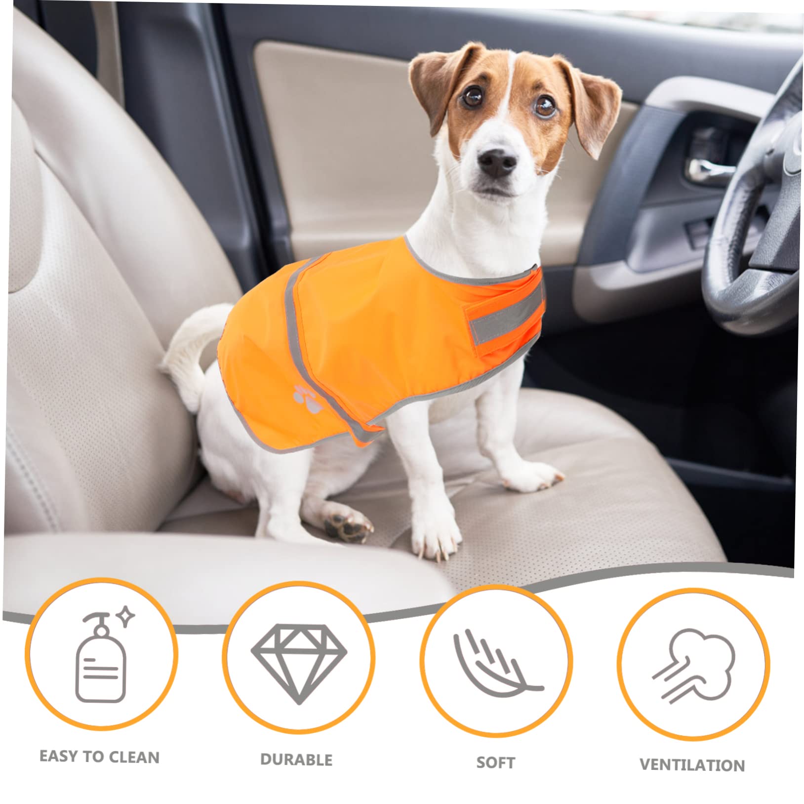 Beavorty 3stücke Reflektierende Hundeweste Atmungsaktivem Für Outdoor- Für Kleine Mittelgroße Hunde Für Nächtliche Aktivitäten Und Schutz