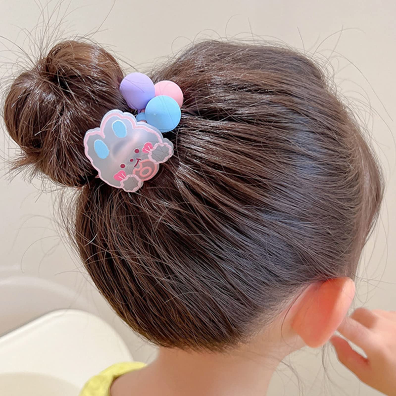 Lot de 6 élastiques à cheveux doux | Petits anneaux pour queue de cheval | Accessoires doux pour bébés et tout-petits| Cadeaux de Noël| Bas de Noël - France