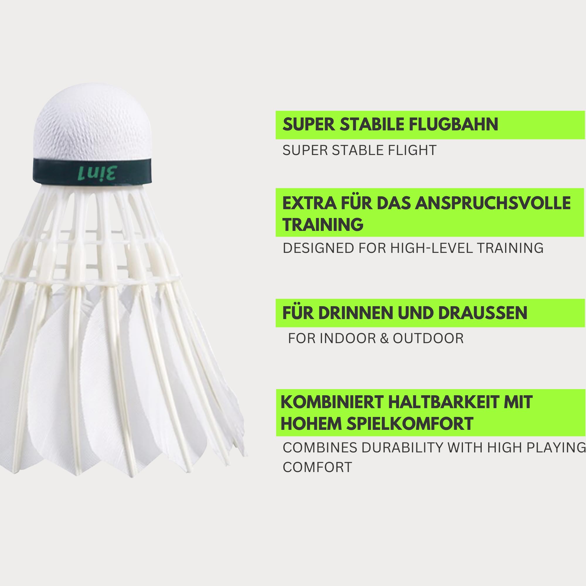Lot De 12 Volants Hybride BallX XB4000 – Plumes D'Oie + Panier Nylon – Vitesse 77, Base Liège 2 Couches – Pour Intérieur Et Extérieur