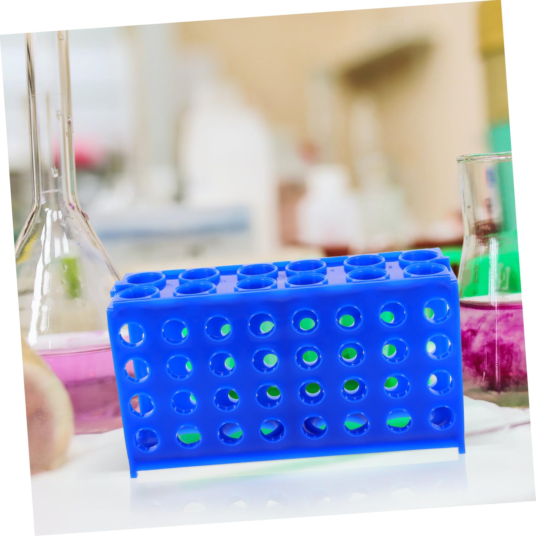 5stücke Test Tubes Holder Wiederverwendbarer Probenröhrenhalter Für Labore Organisator Für Reagenzgläser Und Probenröhren Stabiler Und Vielseitiger Aufbewahrungsständer Für
