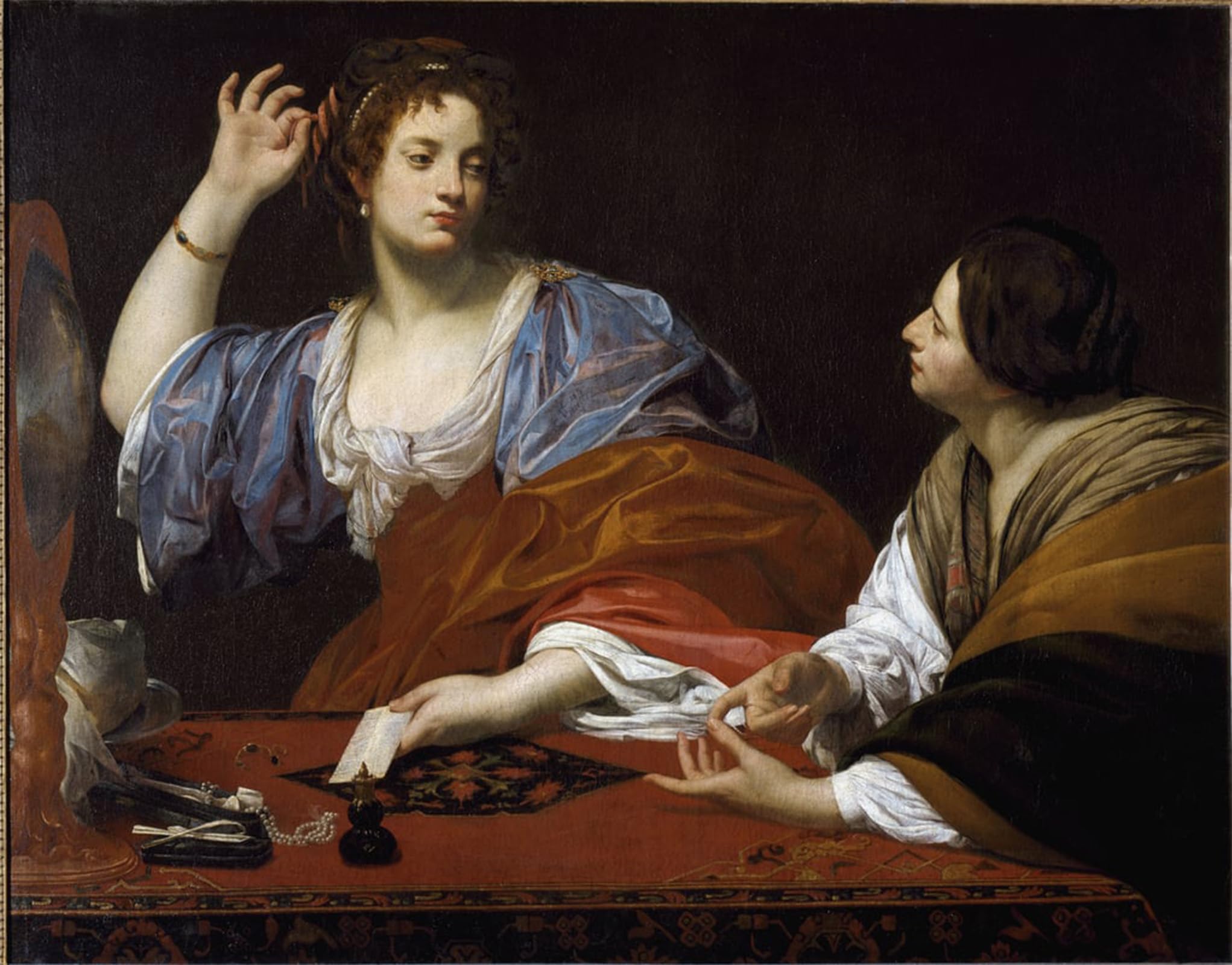 POSTERIIk Famous Animal Posters Vintage Picture the Sisters Martha and Mary of Bethany by Simon Vouet Modern Wall Decor for Home Decor 60x90cm