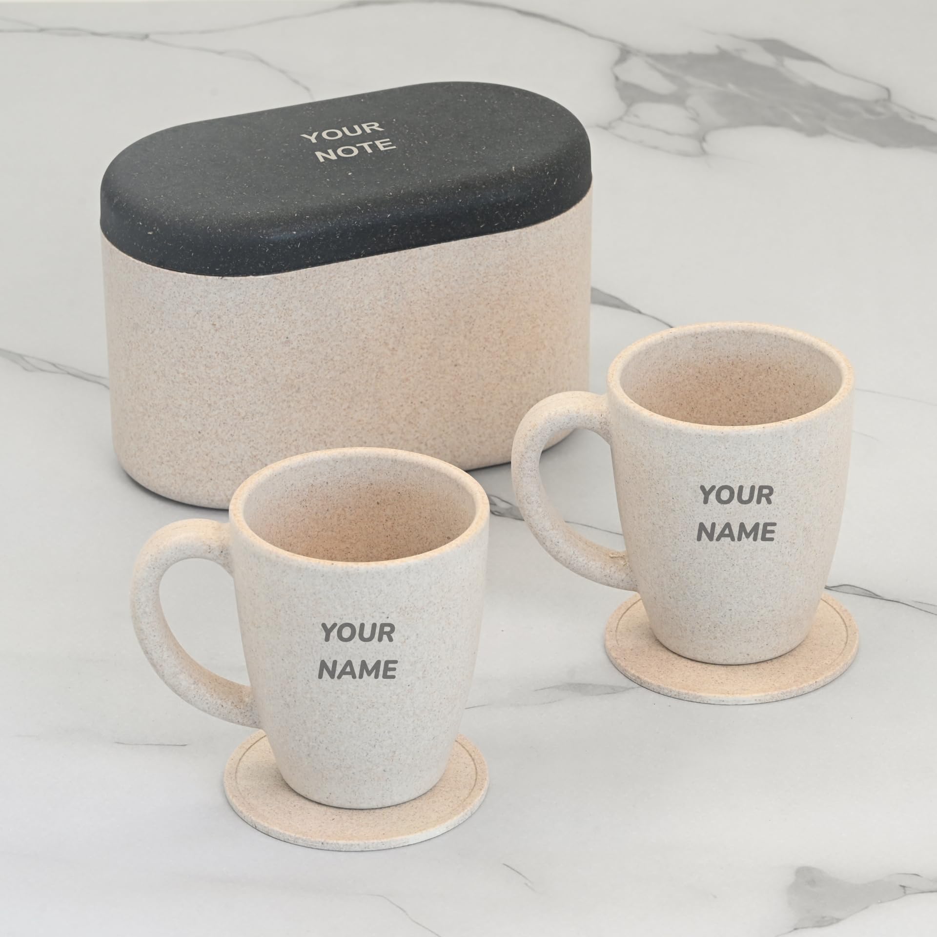 Eco-Friendly Custom Mugs - Rice Husk & Sustainable Gifts -1