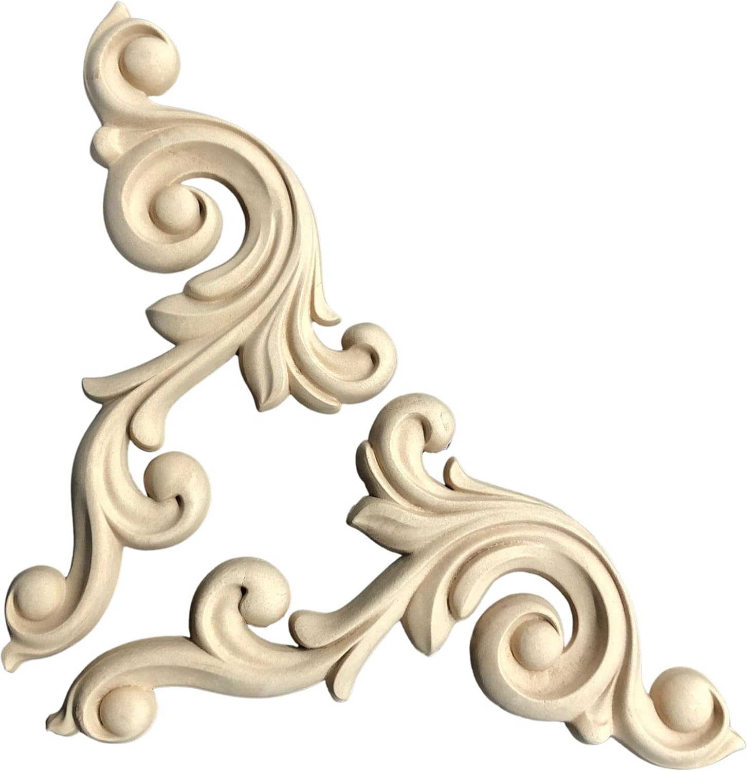 WoodUbend WUB1239 Set of Scrolls Appliques - Heat Bendable & Flexible Wood Onlays 34x16cm - DIY Craft, Furniture & Home Decor - Easy to Apply & Paint - Versatile, Reusable & Decorative