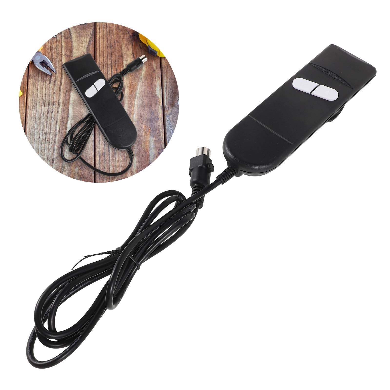 SHINEOFI Interruptor de Repuesto para Sillón Reclinable Eléctrico Controlador Manual de 2 Botones Piezas para Silla Elevadora Compatible Muebles Reclinables Uso Doméstico y Oficina
