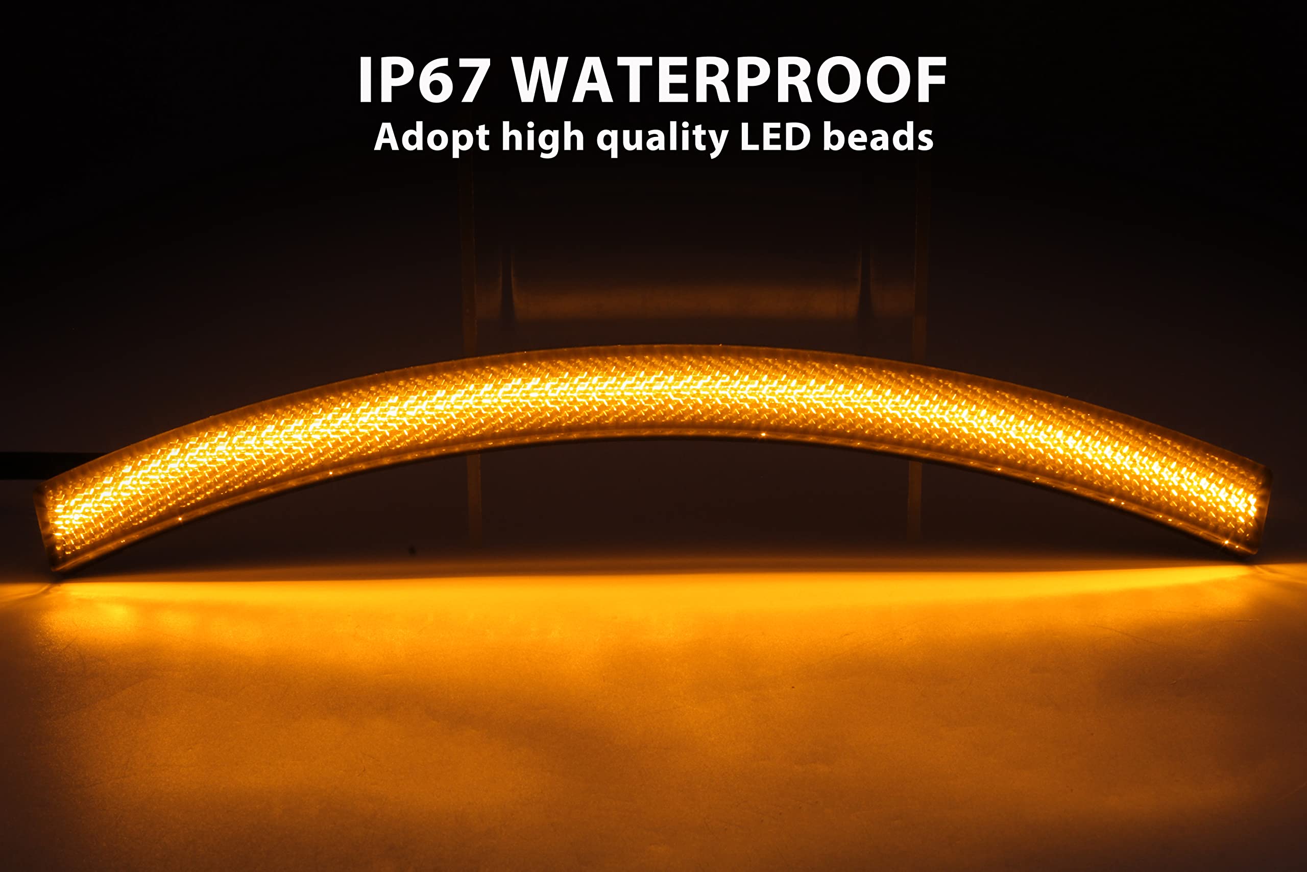 SAUTVS LED Fender Turn Signal Light for Can-Am Spyder 13-18, Smoked Black Front Fender LED Light Wheel Light for Can Am Spyder F3 RS ST RT 2013-2018 Accessories (2PCS)