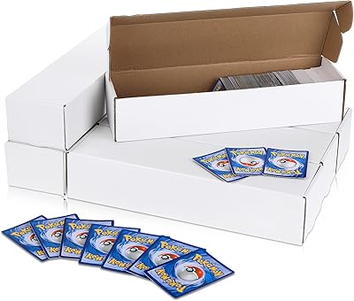 Yexiya Card Storage Box 800 Count Card Holders for Trading Cards Sports Card Collector Box Trading Card Organizer for Trading Gaming Sports Cards Collecting (6 Pcs)