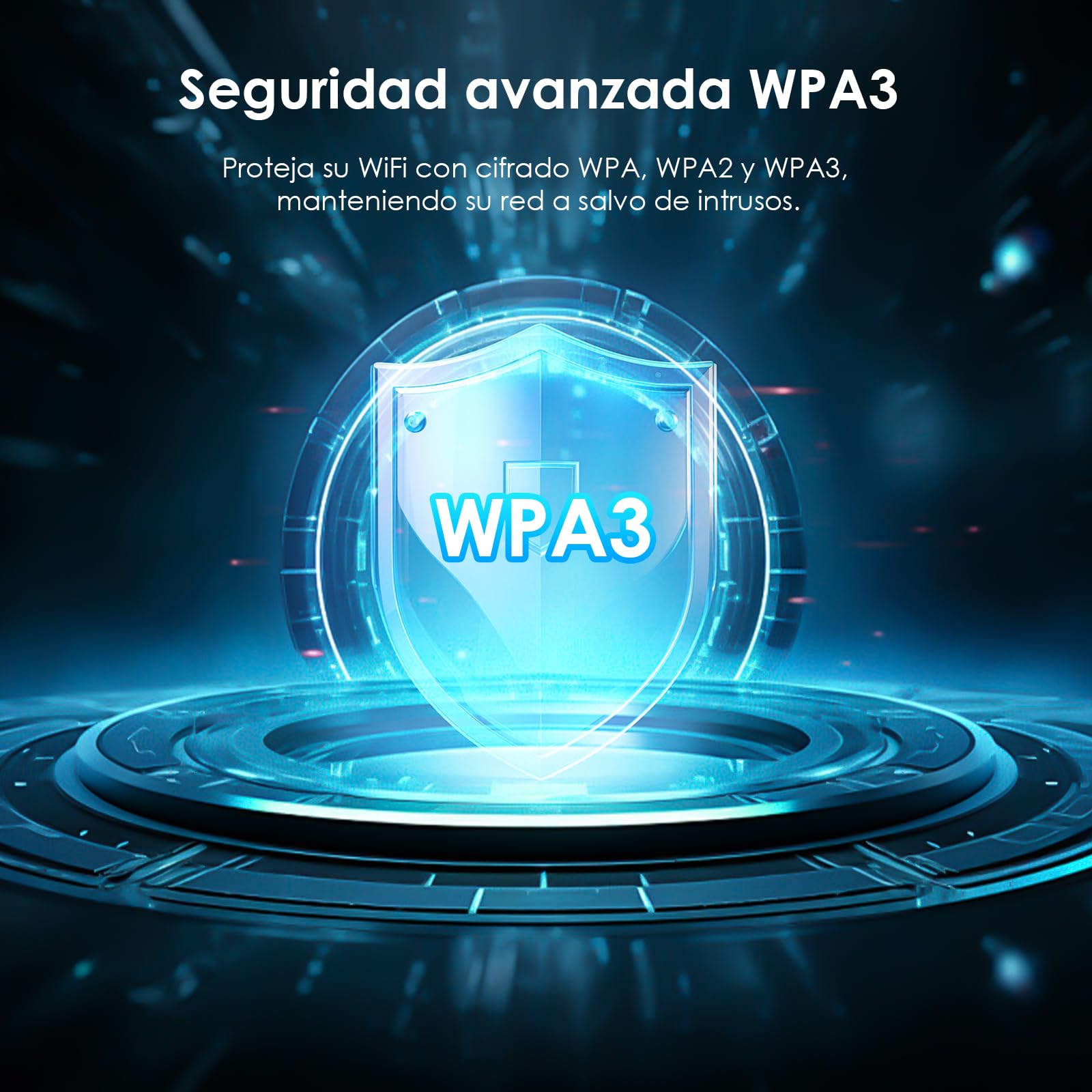 WAVLINK WiFi 7 USB WiFi Dongle para PC, Adaptador USB WiFi Tri-Banda BE6500 con Controlador Integrado, WPA3, MLO & Multi-RU, Antenas de Alta Ganancia 5dBi, Solo para Windows 11/10