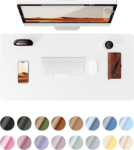 YSAGi Protector de escritorio de cuero, tapete de oficina, alfombrilla grande para mouse, antideslizante, de piel sintética, escritorio para laptop, disponible en Yaxa Guatemala