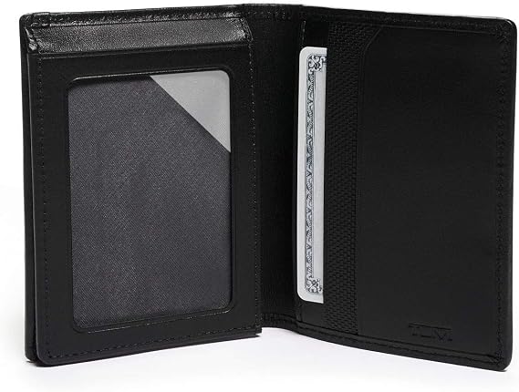 TUMI - Alpha L-Fold Wallet - Slim Bifold Wallet - Durable Ballistic Nylon Wallet - With Premium Gift Box - 4.4 X 3.4 X 0.7 - Black