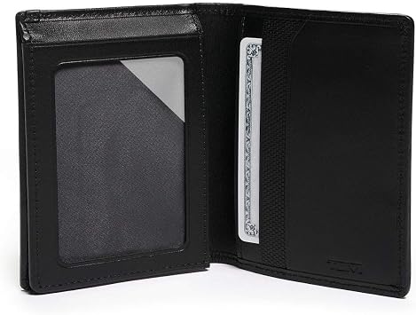 TUMI - Alpha L-Fold Wallet - Slim Bifold Wallet - Durable Ballistic Nylon Wallet - With Premium Gift Box - 4.4 X 3.4 X 0.7 - Black