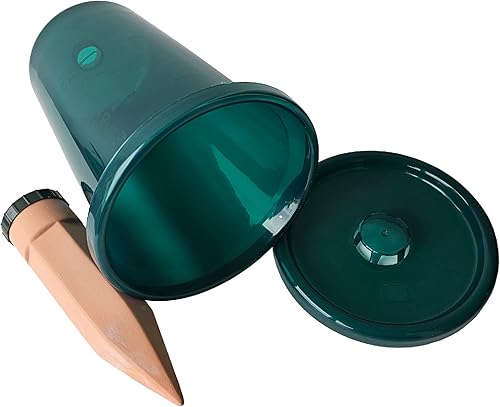 BioGreen HYDRO CUP - Inserto para maceta de riego automático, 0.66 galones, picos de arcilla y taza, globos de riego de plantas con indicador de
