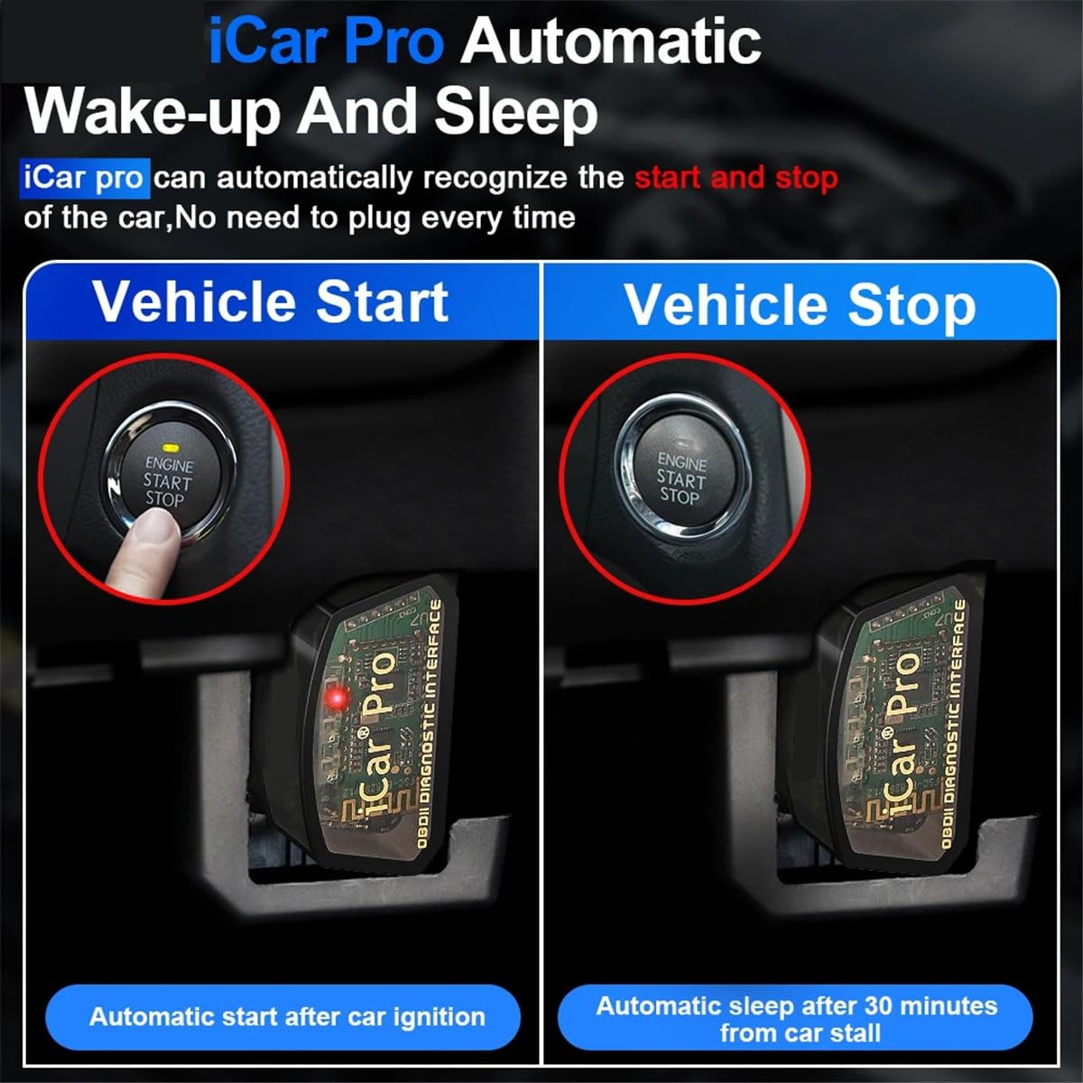 ICar Pro WIFI OBD2 skaner narzędzie do skanowania czytnik kodów kompatybilny z Bluetooth 4.0 dla Android/iOS samochodowe narzędzie diagnostyczne PK ICAR2 V1.5