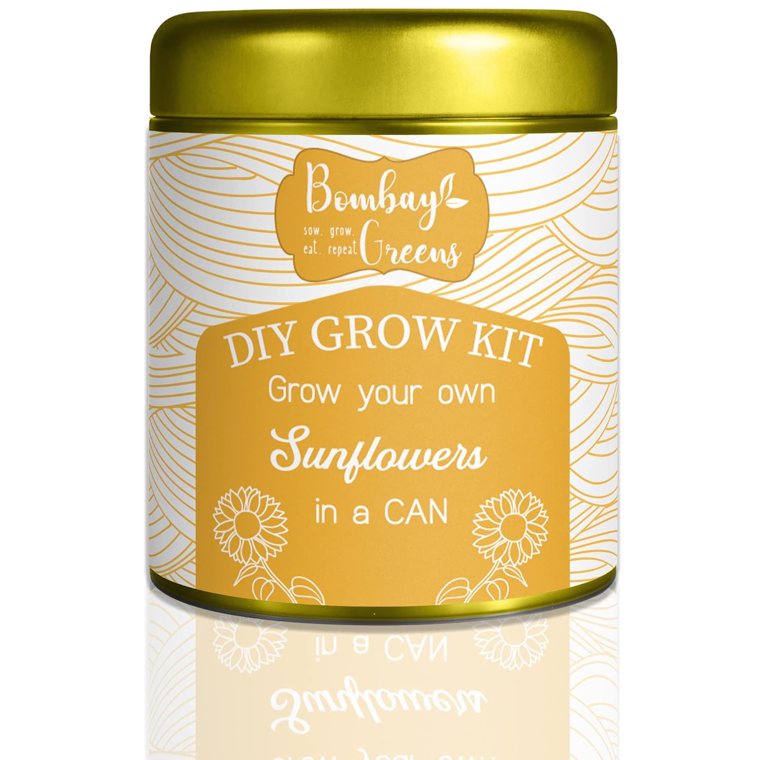 Bombay Greens Sow in a Can Seed Starting Gardening Flower Grow Kit