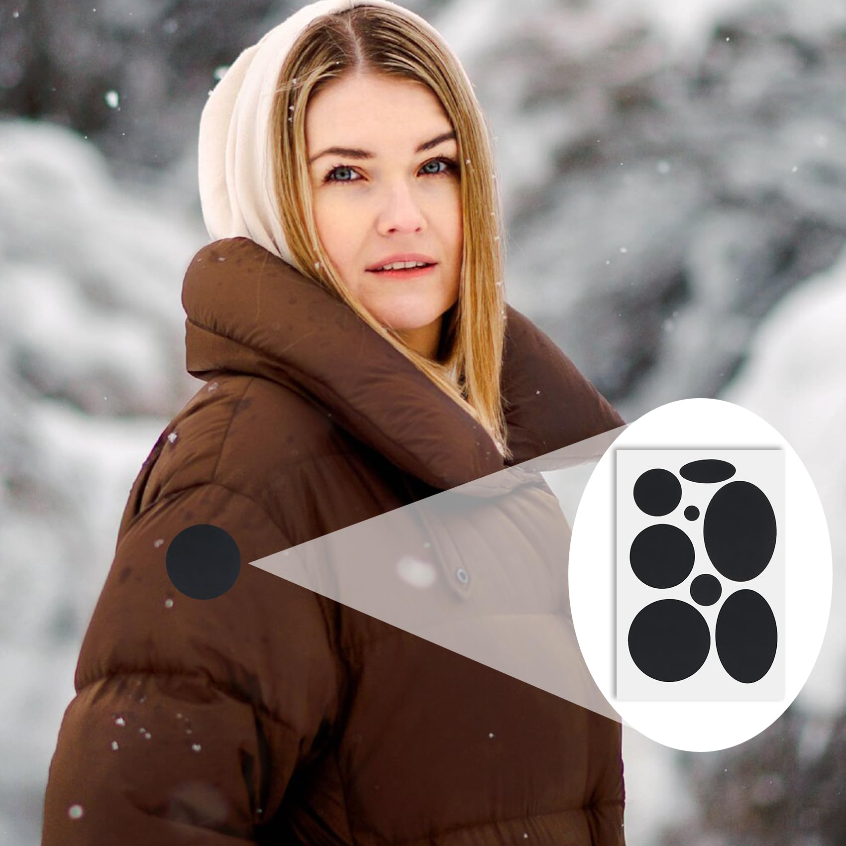 Puffer Patch Snapklik.com : 40pcs Puffer Down Jacket Repair Patches, 5 Sheets ...