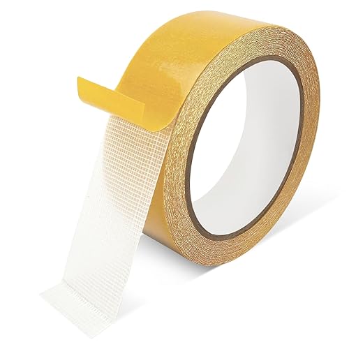 Mofanniy Cinta de tela de doble cara, cinta de malla adhesiva fuerte, cinta transparente para ropa, eliminación sin rastros, cinta multifuncional de
