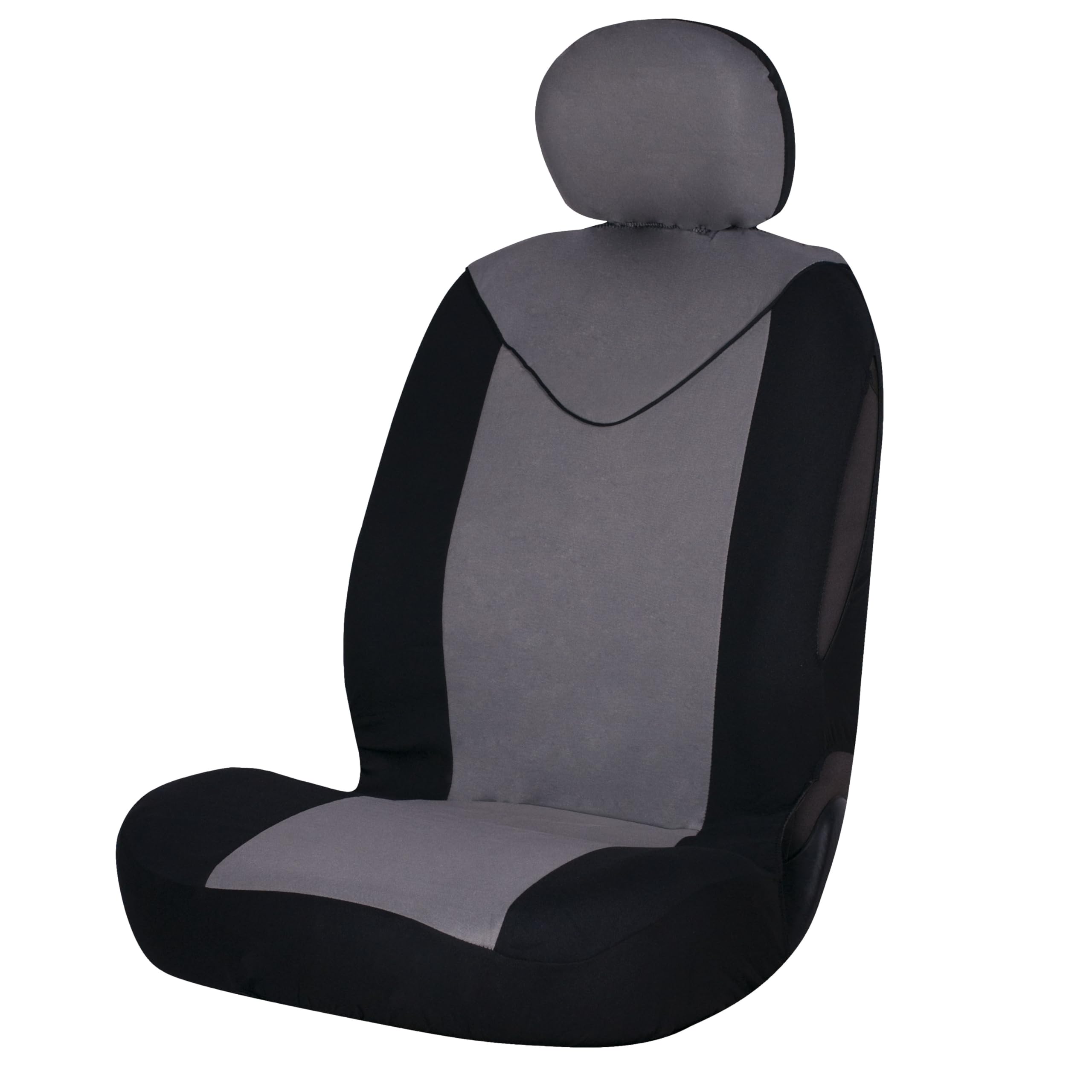 SUMEX FUND95G Universal Single Front Seat Cover Set - Unicorn Black/Grey