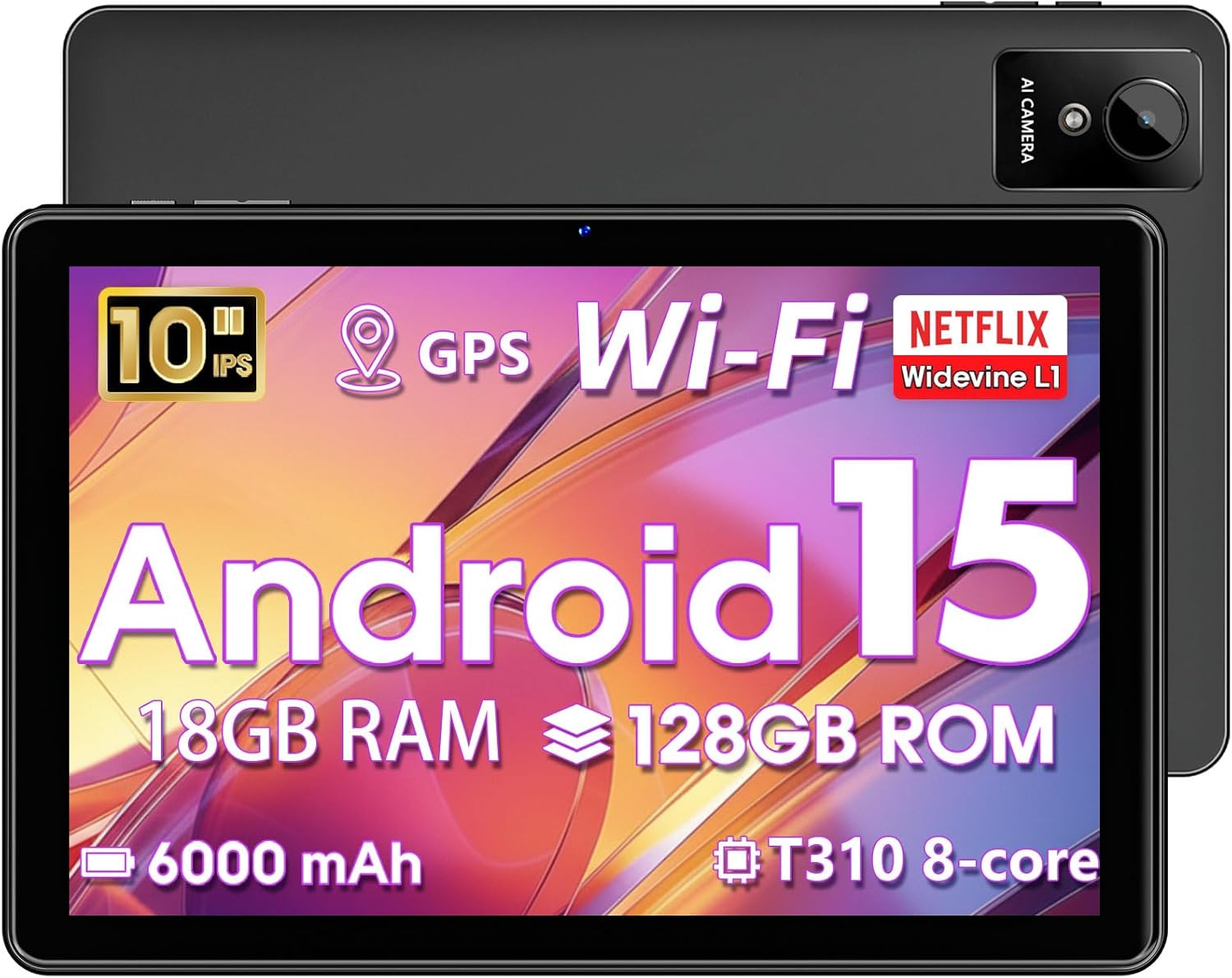 Tablet 10 inch Android 15, 2025...