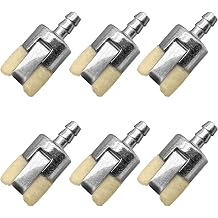 6 Replacement Fuel Filters - 5mm 0.2" In-Line Filters for Echo Trimmer Stihl Edger Brush Cutter and Blower - Fits Walbro Robin Engines and Universal Small 2-Cycle Engines