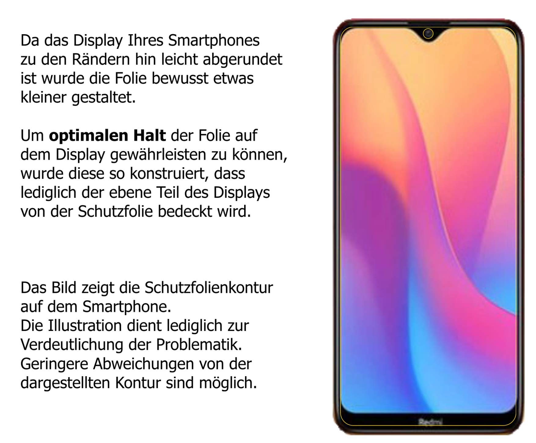 dipos I 2X Pellicola Protettiva Compatibile con Xiaomi Redmi 9C