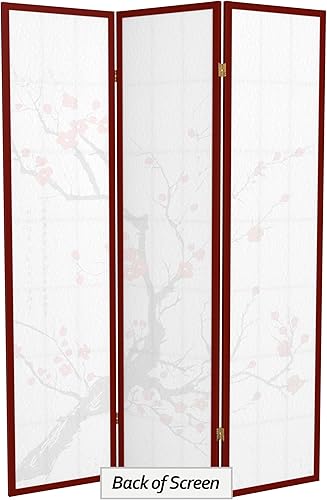 Miniatura 19 de Red Lantern SS-BLOSSOM-Black-4P - Divisor de habitación, 4 paneles, color negro Negro -,Natural,Rosewood,Miel,https://www.amazon.com/dp/undefined