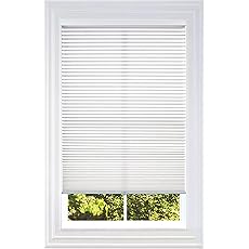 BlindsAvenue Cordless Top Down Bottom Up Cellular Honeycomb Shade, 9/16" Single Cell, Light Filtering, Cotton White, Size: 34" W x 48" H