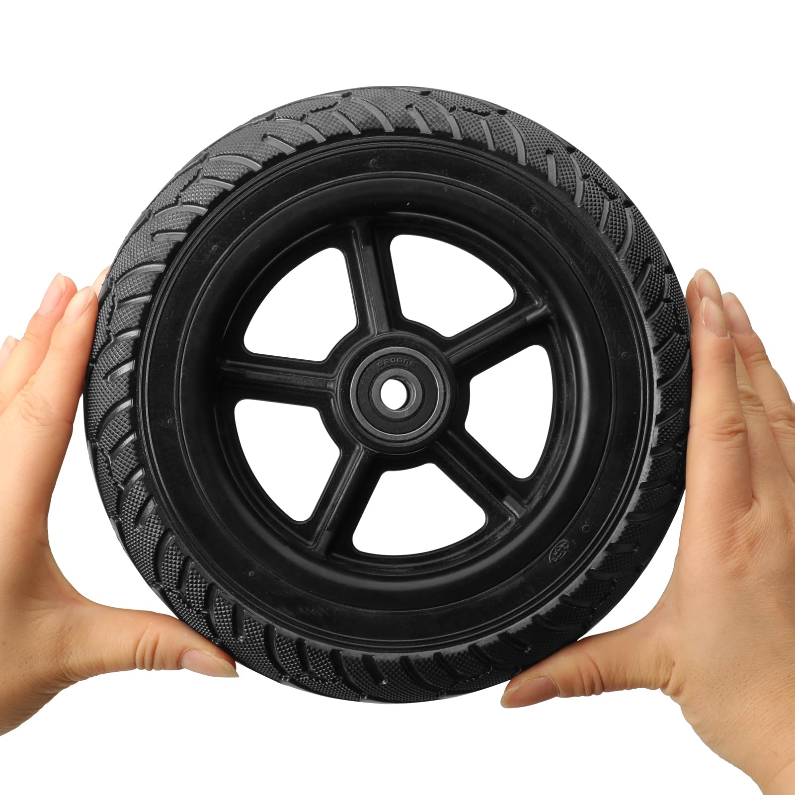 Roue de pneu solide 200 x 50 en plastique avec outil pour scooter électrique balance voiture 8 x 2 roue solide anti-explosion pièces de pneu sans chambre à air