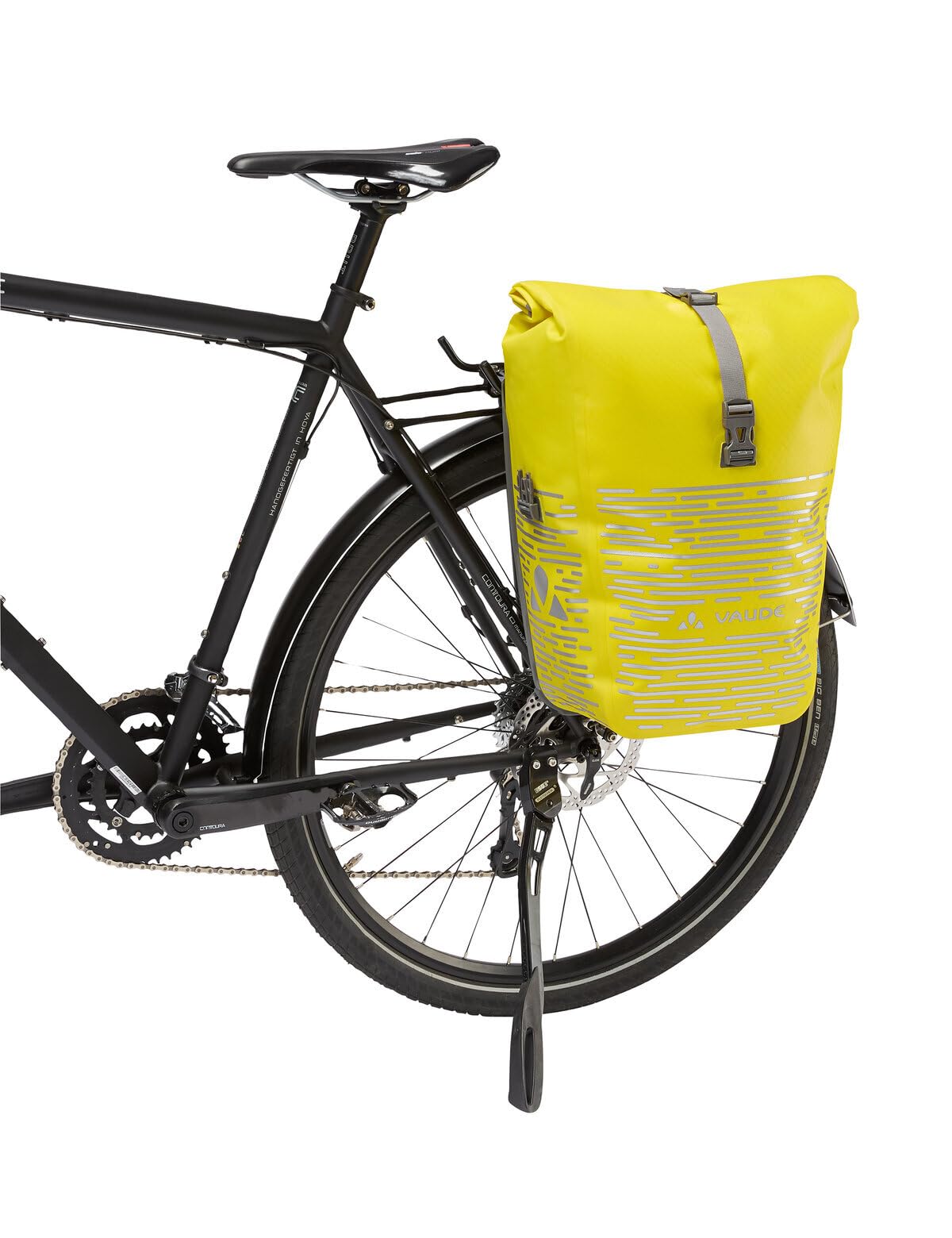 VAUDE Aqua Back Luminum Single II -Fahrradtasche - 1 Hinterradtasche (24 Liter) in gelb - wasserdicht, einfache Befestigung - Made in Germany