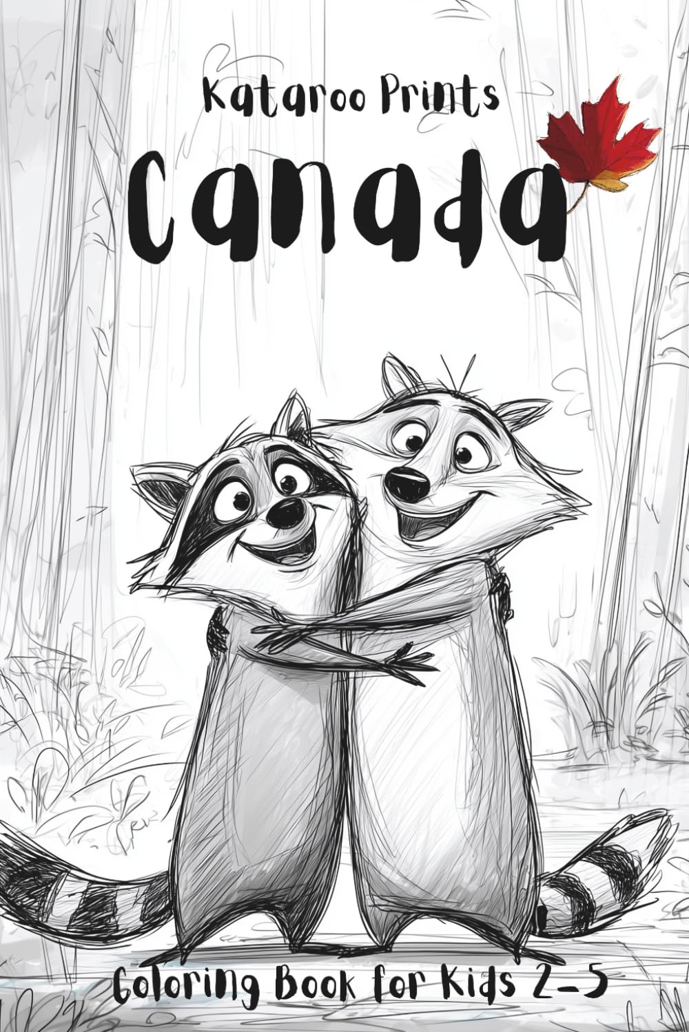Canada: Coloring book for kids 2-5 (Rhyme & Roam)