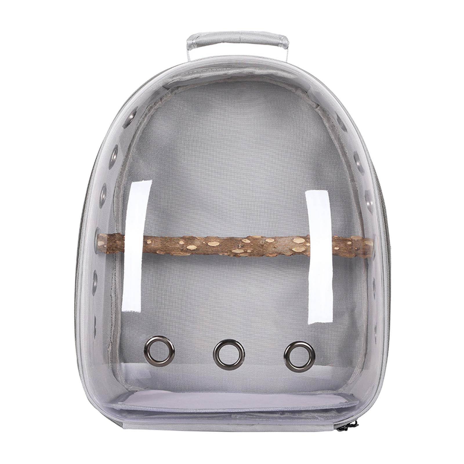 Sac de transport pour oiseaux homologué avec housse transparente grise