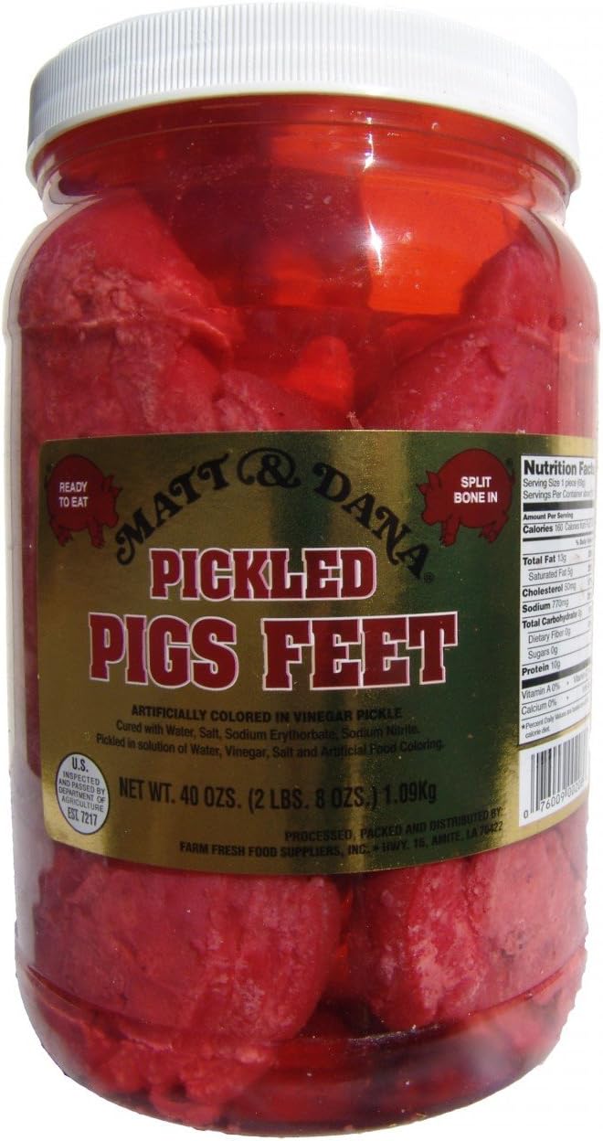 Matt & Dana Pickled Pigs Feet - 1/2 Gallon