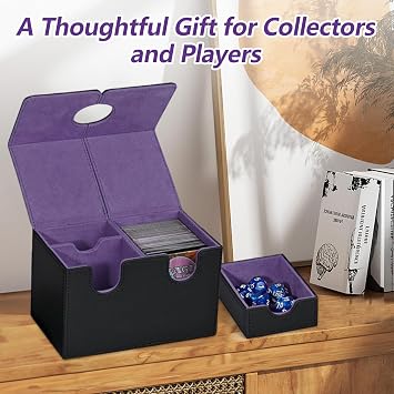 3-in-1 MTG Commander Deck Box,Holds 160+ Double Sleeved Cards