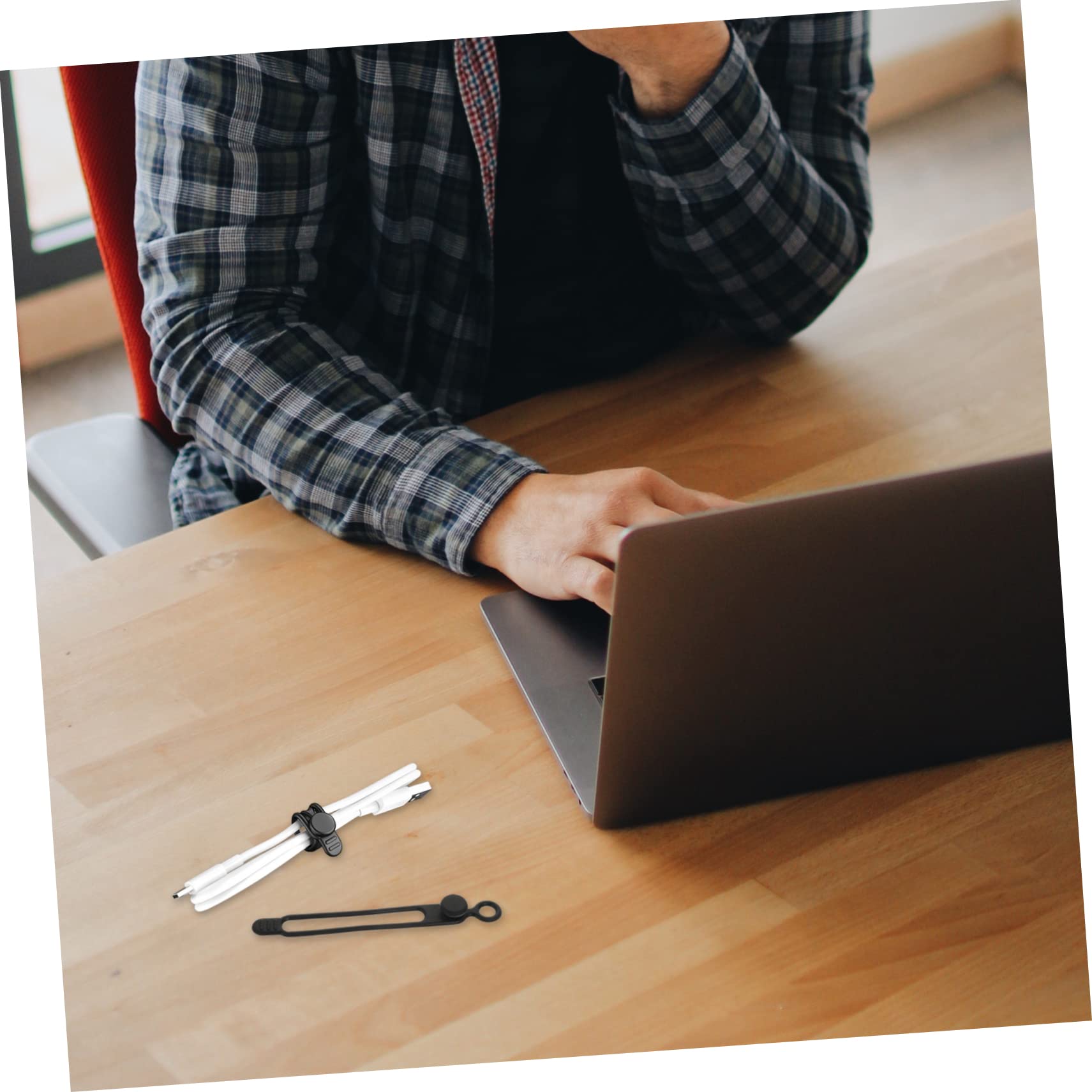 Angoily 80stücke Teiliges Silikon Kabel Organizer Für Kabelmanagement Flexible Kabelbinder Zur Aufbewahrung Von Datenkabeln Für Zuhause Büro Und Garage
