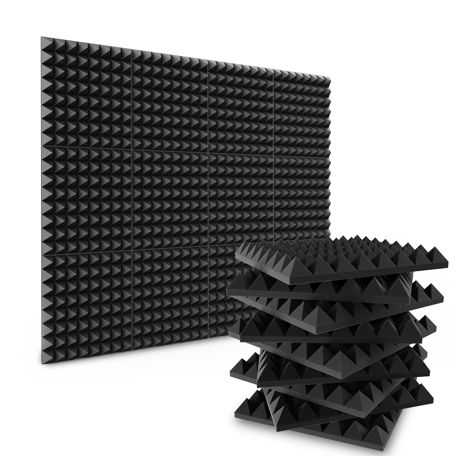 Buy Bietrun 12 Pack Soundproof Foam Panels, 2" X 12" X 12" Acoustic