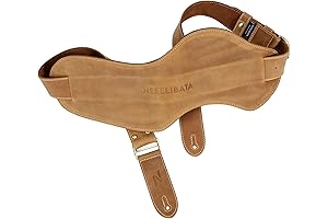 Nefelibata EXQUISITE Padded Leather Guitar Strap