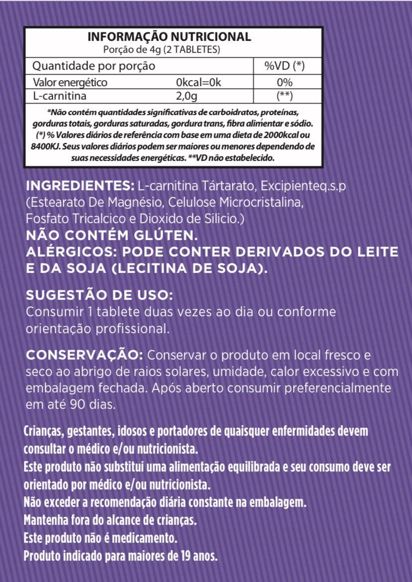 bula l carnitina L-Carnitina 600 mg | Suplemento de L-Carnitina em Cápsulas Veganas | Sem  Glúten e Não Transgênico – 90 Cápsulas main image 1