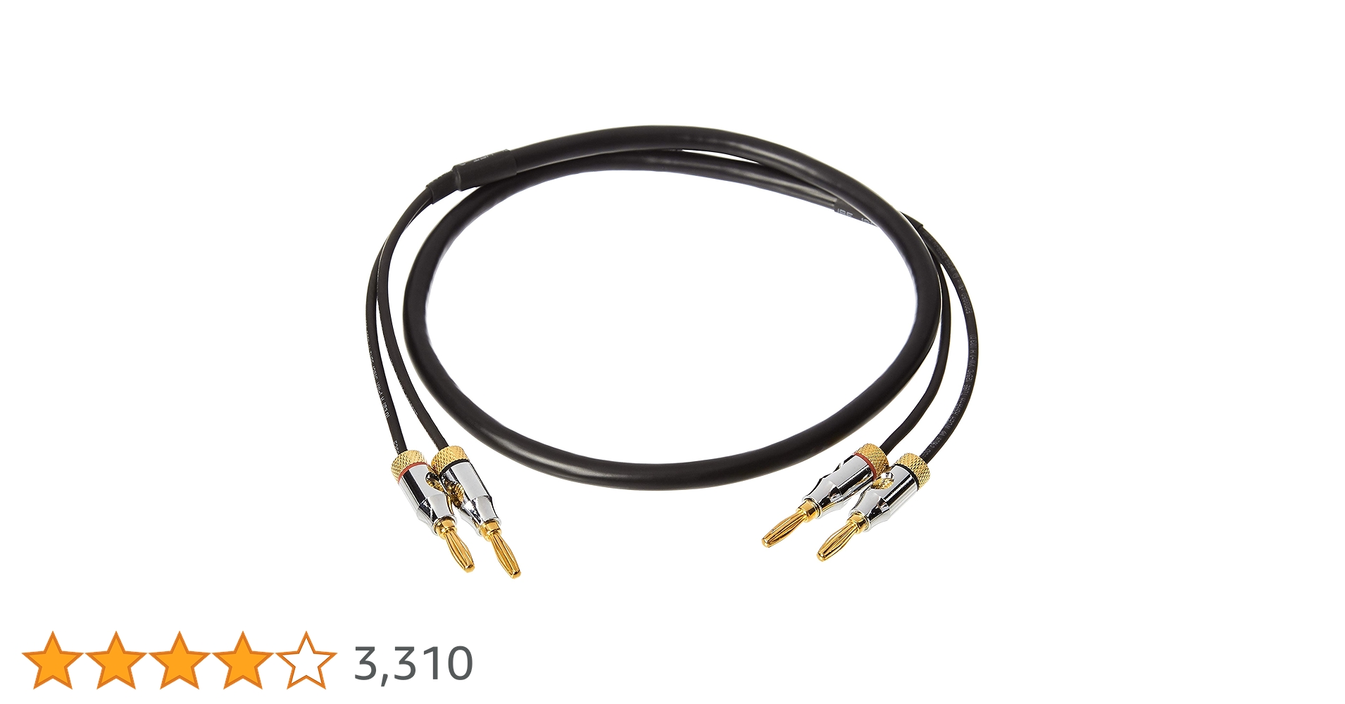 Amazon | Amazonベーシック スピーカーケーブルワイヤー 金メッキ