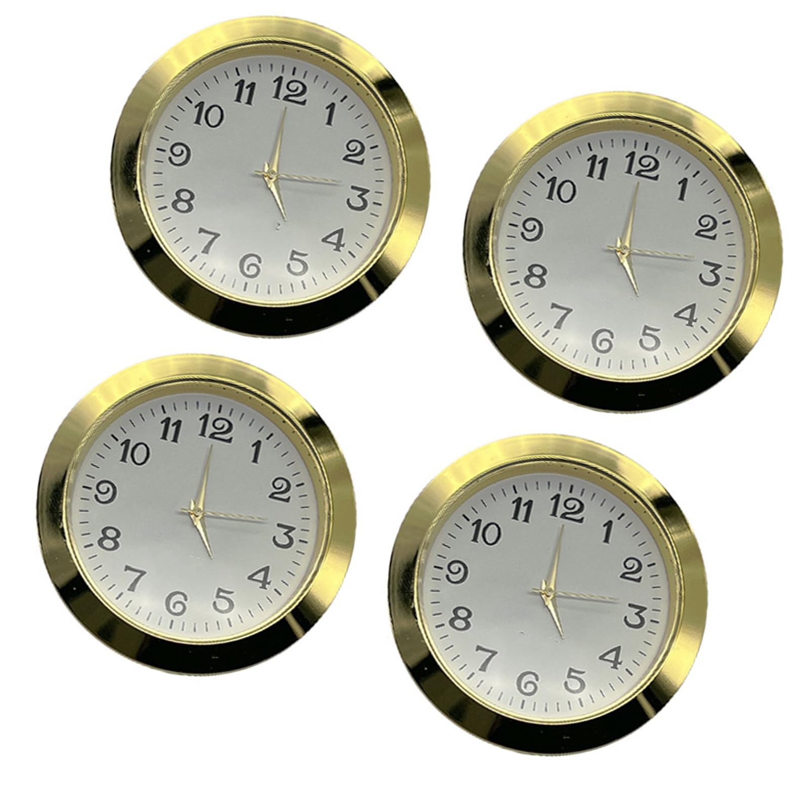 FackLOxc Of 4 55mm Quartzs Clock Face Insert Inlaid with Arabic and Roman Numerals for Home and Repair Decors Roman Numerals Insert