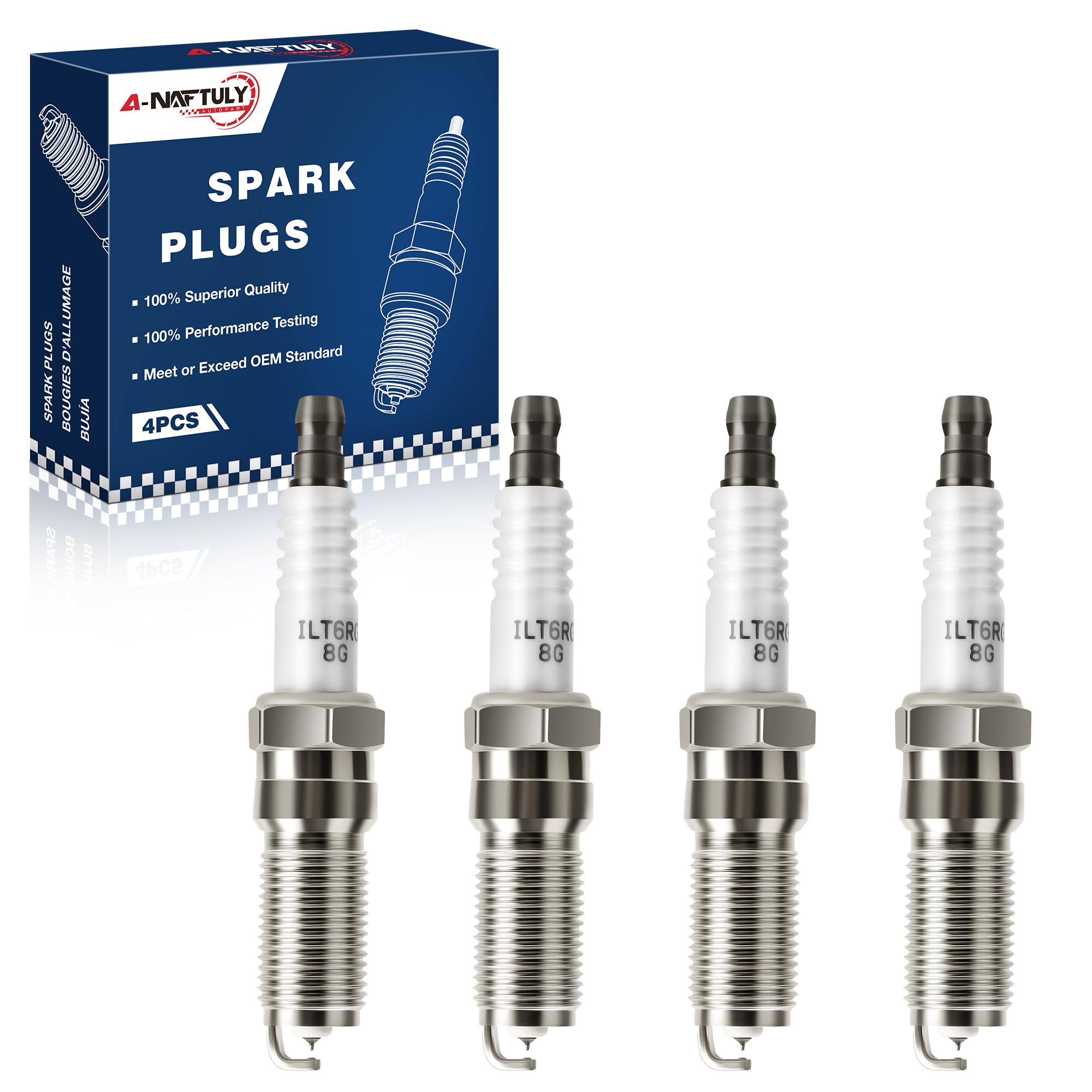 Iridium Platinum Spark Plugs (Set of 4)