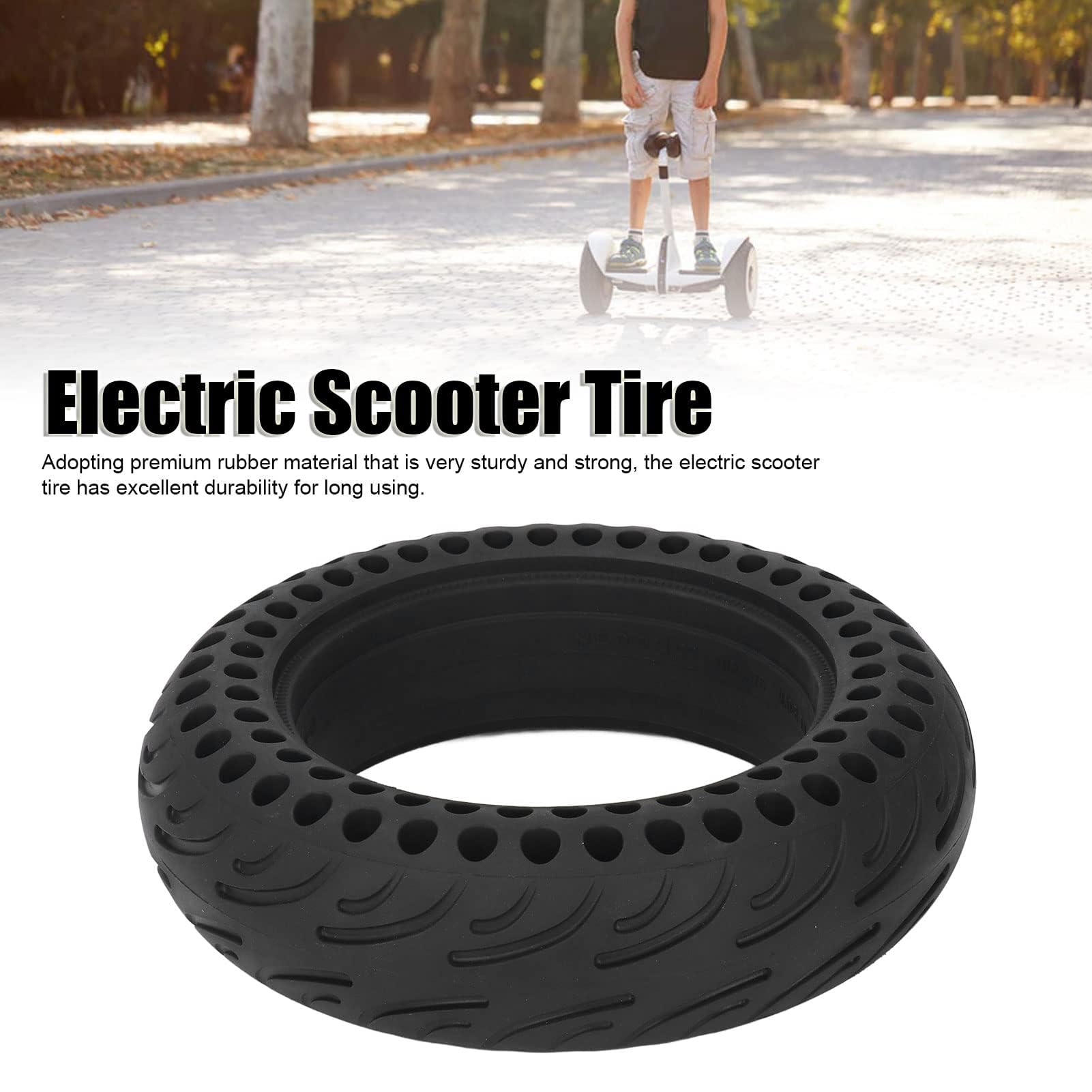 pneu scooter électrique, résistant en caoutchouc haute adhérence roues de remplacement 16,5 cm for adultes et étudiants déplacements urbains loisirs